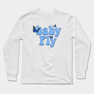 Baby Fly blue Long Sleeve T-Shirt